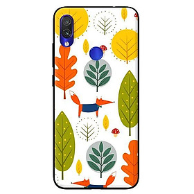 Ốp lưng in cho Xiaomi Redmi Note 7 mẫu Họa Tiết Lá - Hàng chính hãng