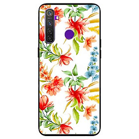 Ốp lưng in cho Realme 5 Pro/ Realme Q Mẫu Cành Hoa Lan Đỏ