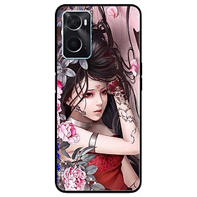 Ốp lưng dành cho Oppo A16K - Oppo A36 / A76 - Oppo Reno 7z 5G - Cô Gái Mẫu Đơn