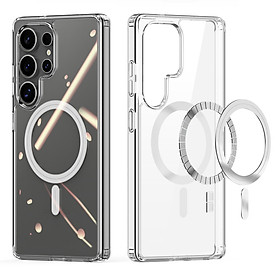 Ốp Lưng Trong Suốt Chống Ố Vàng Sạc Từ Tính Dành Cho Samsung Galaxy S25 Ultra/ S25 Plus/ S25 DUX DUCIS Clin Mag Series_ Hàng Chính Hãng
