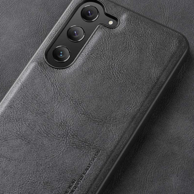 Ốp lưng da cao cấp cho SamSung Galaxy S24, S24 Plus chính hãng X-level viền mềm, chống bám vân tay - Hàng Chính Hãng