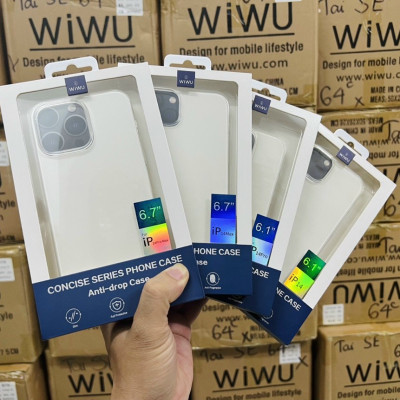 Ốp Wiwu Concies Series Phone Case Dành Cho Iphone Được Làm Bằng Nhựa Dẻo TPU Đàn Hồi Tốt, Không Bị Giòn - Hàng Chính Hãng