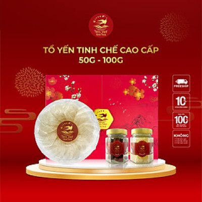 Tổ yến Tinh chế cao cấp 100 gram Yến Việt Tinh Hoa  - Hàng chính hãng