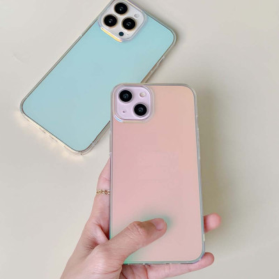 Ốp lưng phản quang dành cho iPhone 13, 13 Pro, 13 Pro Max hiệu Memumi Rainbow đổi màu theo góc nhìn không ố màu - Hàng nhập khẩu
