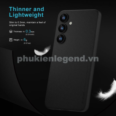 Ốp lưng nhám chống sốc siêu mỏng 0.3mm cho Samsung Galaxy S24 hiệu Memumi có gờ bảo vệ camera - Hàng chính hãng