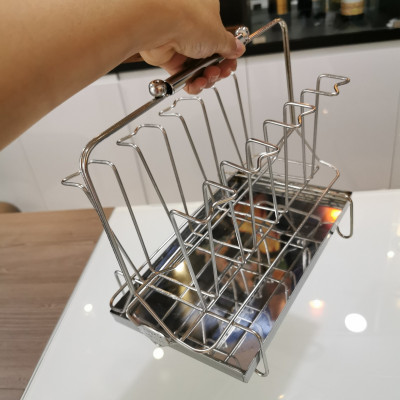Gía úp ly cốc inox 8 ly dày đẹp