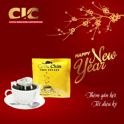 Combo: cà phê chồn phin giấy (10 gói x 15g)+ bột kem pha cà phê 170g