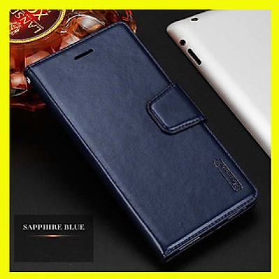 Bao da dạng ví cho iPhone 12Promax hiệu Hanman, DaDa có quai cài có ngăn để thẻ ATM và để tiền, bao da may viền - Hàng nhập khẩu