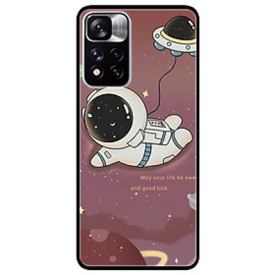 Ốp lưng dành cho Xiaomi Redmi Note 11 Pro ( Bản Nội Địa ) mẫu Phi Hành Nền Nâu