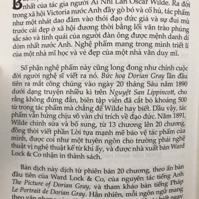 Bức Hoạ Dorian Gray - Oscar Wilde