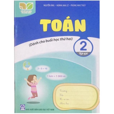 Sách - Combo Toán 2 - (Tập 1 + Tập 2) dành cho buổi học thứ 2 (Kết nối tri thức với cuộc sống)