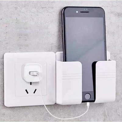 Combo 6 cái Giá đỡ dán tường treo remote , kệ treo sạc điện thoại (10x8,5cm), nhựa ABS cao cấp Kitchen