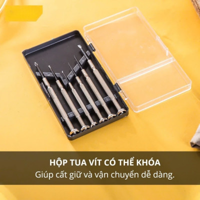 Bộ Tua Vít Sửa Đồng Hồ, Laptop (6 Cây)