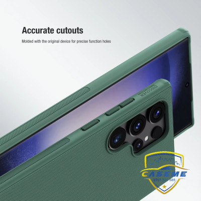 Ốp lưng cho Samsung S24 Ultra, Samsung S24 Plus, Samsung S24 hiệu NILLKIN Super Frosted Shield lưng sần viền mềm, bảo vệ camera, chống sốc, chống trơn, chống vân tay cao cấp - Hàng chính hãng.