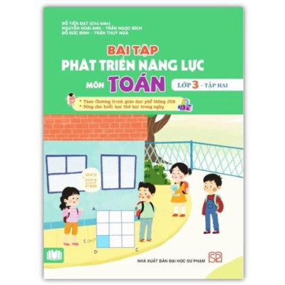 Sách - Combo Bài tập phát triển năng lực môn Toán Lớp 3 - Tập 1 + 2 - theo Chương trình GDPT 2018  ( Cánh Diều )
