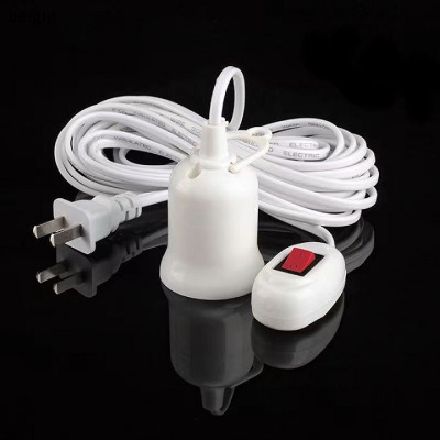 Đui đèn dây điện dành cho bóng led liền dây E27 có công tắc dài nhiều kích thước từ 3-10m màu trắng chống vỡ, chống thấm nước