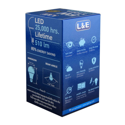 BÓNG ĐÈN LED BULB L&E - LED-Bulb-510LM/865/5W/E27
