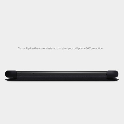 Bao Da Da Bò Cho Samsung Galaxy M20 hiệu Nillkin Qin Có Ngăn Đựng Thẻ - Hàng Chính Hãng