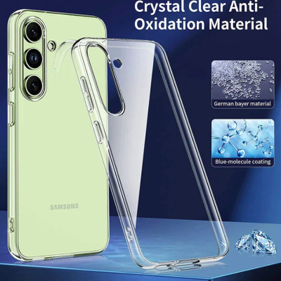 Ốp lưng dẻo silicon cho Samsung Galaxy A55 hiệu Ultra Thin siêu mỏng 0.6mm, chống trầy, chống bụi) - Hàng nhập khẩu