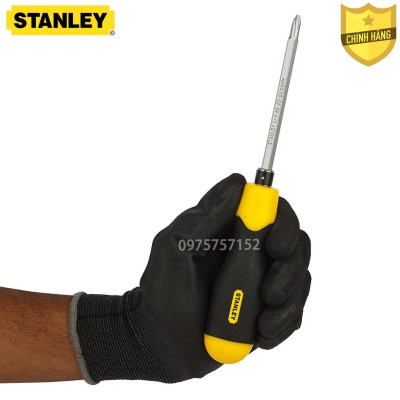Tô vít 2 trong 1 đảo đầu có nam châm vĩnh cửu STANLEY 6x100mm, tua vít 2 đầu cao cấp thép Cr-V tay cầm chống va đập