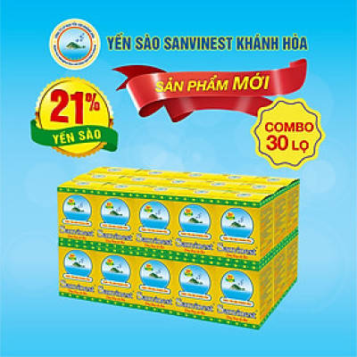 [Combo 30 lọ] Nước Yến sào Sanvinest Khánh Hòa Đông Trùng Hạ Thảo 70ml - S208