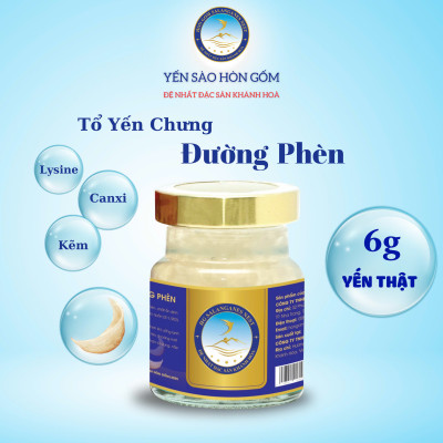 [Set QT 6 Hũ] Tổ Yến Chưng Đường Phèn - Yến Sào Hòn Gốm Chính Hiệu Khánh Hoà - HGK NEST