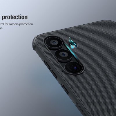 Ốp Lưng sần viền dẻo chống sốc cho Samsung Galaxy A55 5G- A35 5G - A25 5G - A15 - A05s hiệu Nillkin Super Frosted Shield - Hàng nhập khẩu