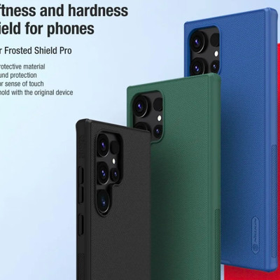 Ốp lưng sần chống sốc cho Samsung Galaxy S25 Ultra mặt lưng nhám hiệu Nillkin Super Frosted Shield Pro cho mặt lưng nhám chống trơn trượt tay, khả năng chống sốc cực tốt, chất liệu cao cấp - Hàng nhập khẩu