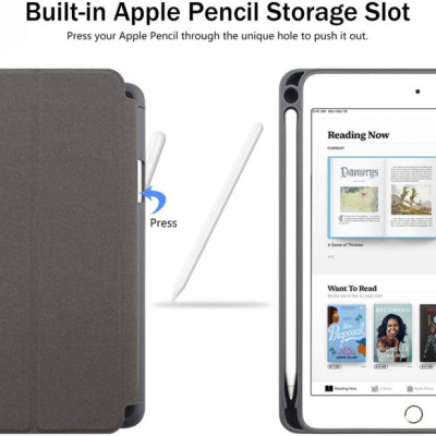 Case bao da chống sốc canvas cho iPad 10.2 inch 2020 / 2021 hiệu Mutural Yashi Series trang bị ngăn đựng bút, thiết kế tản nhiệt, hỗ trợ smartsleep - hàng nhập khẩu