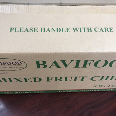 Trái Cây Sấy Chân Không (Mixed Fruit Chips), Giòn Xốp Tự Nhiên – BAVIFOOD, Khối Lượng: 1 kg (thùng = 10 gói x 100 grs/gói) – Premium