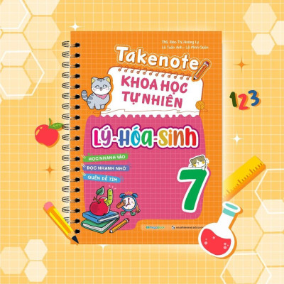 Sách - Takenote Khoa Học Tự Nhiên Lý - Hóa - Sinh Lớp 7 - Megabook