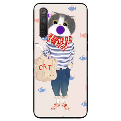 Ốp lưng in cho Realme 5 Mẫu Nobi Nền Vàng