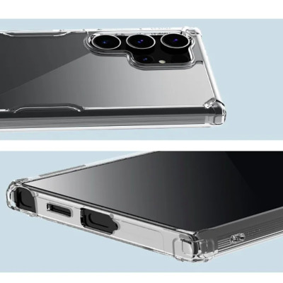 Ốp lưng TPU chống sốc cho Samsung Galaxy S25 Ultra / S25 Plus / S25 / S24 / S24 Plus / S24 Ultra hiệu Nillkin Nature TPU Pro Case (chống chịu mọi va đập bảo vệ các góc, siêu mỏng chỉ 0.6mm) - hàng nhập khẩu