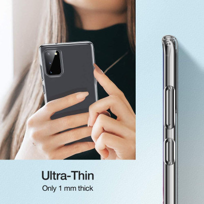 Ốp lưng dẻo silicon cho Samsung Galaxy S20  hiệu Ultra Thin (siêu mỏng 0.6mm, chống trầy, chống bụi) - Hàng nhập khẩu