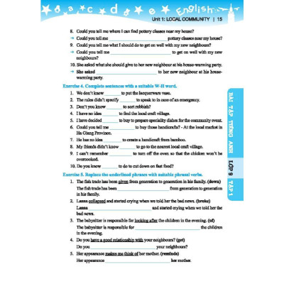 Sách - Global Success Bài Tập Tiếng Anh Lớp 9 - Có Đáp Án - Tập 1 - Minh Thắng