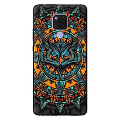 Ốp lưng in cho Huawei Mate 20 mẫu Họa Tiết Cú - Hàng chính hãng