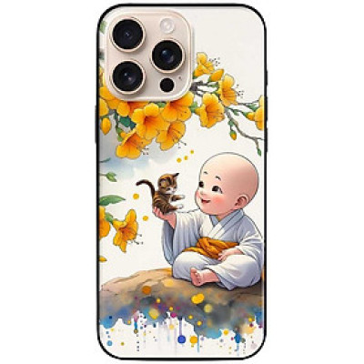 Ốp lưng dành cho Iphone 15 - 15 Plus - 15 Pro - 15 Pro Max - Chú Tiểu Và Mèo - Hàng Chính Hãng