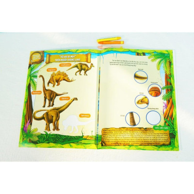 Sách - Dán Hình Sáng Tạo - Thế Giới Khủng Long - Phan Anh Lệ - Đinh Tị Books