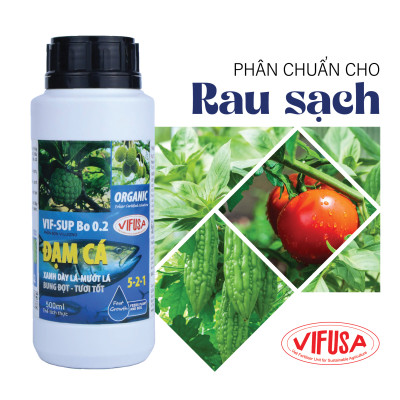 VIF-SUP Bo 0.2 - Phân bón đạm cá chai 500ml