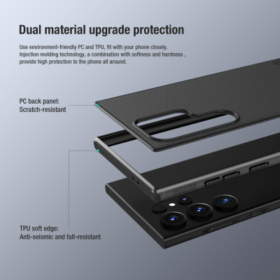 Ốp lưng Galaxy S24 Ultra Nillkin Frosted Shield - hàng chính hãng