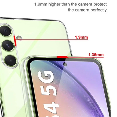 Ốp lưng dẻo silicon cho Samsung Galaxy   A56 , A26 , A14 , A24 , A34 , A54 , A36 , A16 , A06 , A55 , A35 , A15 , A25 hiệu Ultra Thin (siêu mỏng 0.6mm, chống trầy, chống bụi) - Hàng nhập khẩu
