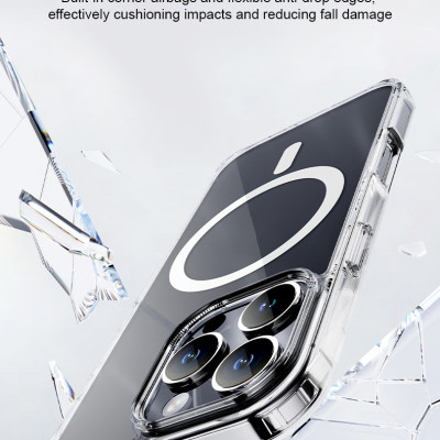 Ốp lưng trong suốt sạc từ tính dành cho iPhone 16 / 16 Plus / 16 Pro / 16 Pro Max - Hàng chính hãng