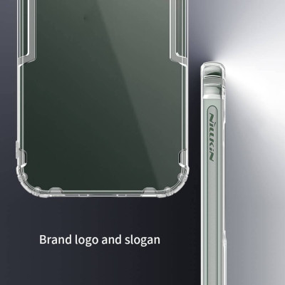 Ốp lưng silicon dẻo trong suốt cho iPhone 13 Pro Max hiệu Nillkin mỏng 0.6mm - hàng chính hãng