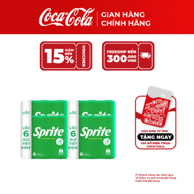 Thùng 24 Lon Mi-nhon nước giải Khát Có Gas Sprite Lon 235ml/lon (Hương chanh tự nhiên)_TK
