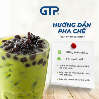 Trân châu sống Caramel truyền thống(1kg/bao), dùng kèm trà sữa. Trân châu dẻo dai thơm.