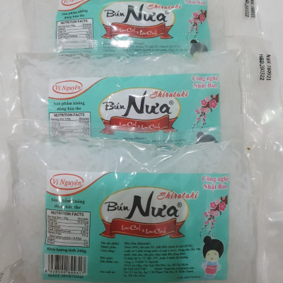 Combo 2 Gói Bún Nưa Vị Nguyên Das Keto 240g