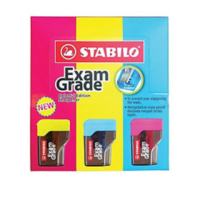 Hộp 24 chuốt bút chì STABILO Exam Grade 4 màu (PS4538/24)