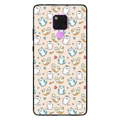 Ốp lưng dành cho Huawei 5t - Mate 20 - Mate 20 Pro mẫu Họa Tiết Mèo Trái Tim
