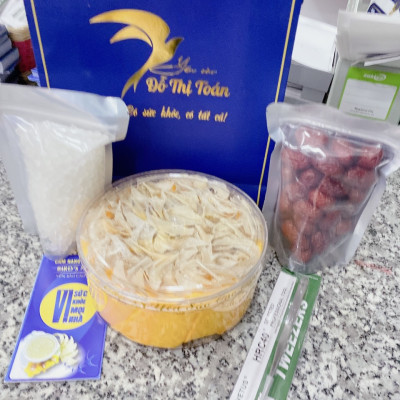 Chân yến thô loại 2 hộp 100gr- Chân nhỏ giá tiết kiệm - Yến thơm ngon giá rẻ - Ăn yến giúp đẹp da - Yến sào cao cấp Đỗ Thị Toán