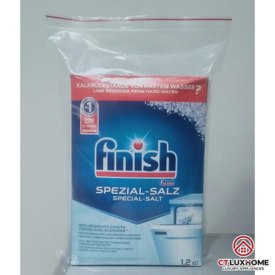 Muối rửa chén bát Finish 1,2kg kèm túi zip 
